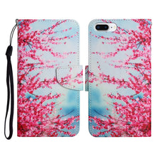 Load image into Gallery viewer, Painted Pattern Horizontal Flip Leather Case with Holder &amp; Card Slot &amp; Wallet, For iPhone X / XS, For iPhone SE 2022 / SE 2020 / 8 / 7, For iPhone 8 Plus &amp; 7 Plus
