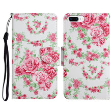 Load image into Gallery viewer, Painted Pattern Horizontal Flip Leather Case with Holder &amp; Card Slot &amp; Wallet, For iPhone X / XS, For iPhone SE 2022 / SE 2020 / 8 / 7, For iPhone 8 Plus &amp; 7 Plus