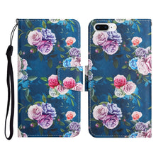 Load image into Gallery viewer, Painted Pattern Horizontal Flip Leather Case with Holder &amp; Card Slot &amp; Wallet, For iPhone X / XS, For iPhone SE 2022 / SE 2020 / 8 / 7, For iPhone 8 Plus &amp; 7 Plus