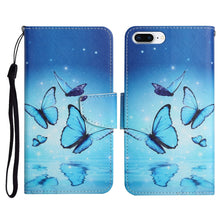Load image into Gallery viewer, Painted Pattern Horizontal Flip Leather Case with Holder &amp; Card Slot &amp; Wallet, For iPhone X / XS, For iPhone SE 2022 / SE 2020 / 8 / 7, For iPhone 8 Plus &amp; 7 Plus