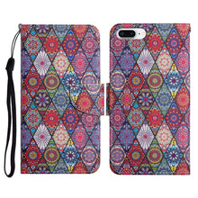 Load image into Gallery viewer, Painted Pattern Horizontal Flip Leather Case with Holder &amp; Card Slot &amp; Wallet, For iPhone X / XS, For iPhone SE 2022 / SE 2020 / 8 / 7, For iPhone 8 Plus &amp; 7 Plus
