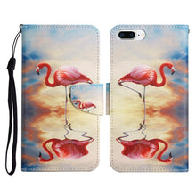 Load image into Gallery viewer, Painted Pattern Horizontal Flip Leather Case with Holder &amp; Card Slot &amp; Wallet, For iPhone X / XS, For iPhone SE 2022 / SE 2020 / 8 / 7, For iPhone 8 Plus &amp; 7 Plus
