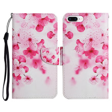 Load image into Gallery viewer, Painted Pattern Horizontal Flip Leather Case with Holder &amp; Card Slot &amp; Wallet, For iPhone X / XS, For iPhone SE 2022 / SE 2020 / 8 / 7, For iPhone 8 Plus &amp; 7 Plus