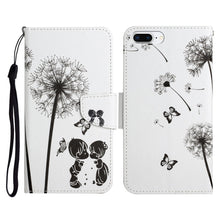 Load image into Gallery viewer, Painted Pattern Horizontal Flip Leather Case with Holder &amp; Card Slot &amp; Wallet, For iPhone X / XS, For iPhone SE 2022 / SE 2020 / 8 / 7, For iPhone 8 Plus &amp; 7 Plus