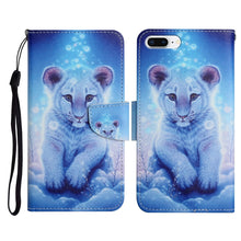 Load image into Gallery viewer, Painted Pattern Horizontal Flip Leather Case with Holder &amp; Card Slot &amp; Wallet, For iPhone X / XS, For iPhone SE 2022 / SE 2020 / 8 / 7, For iPhone 8 Plus &amp; 7 Plus