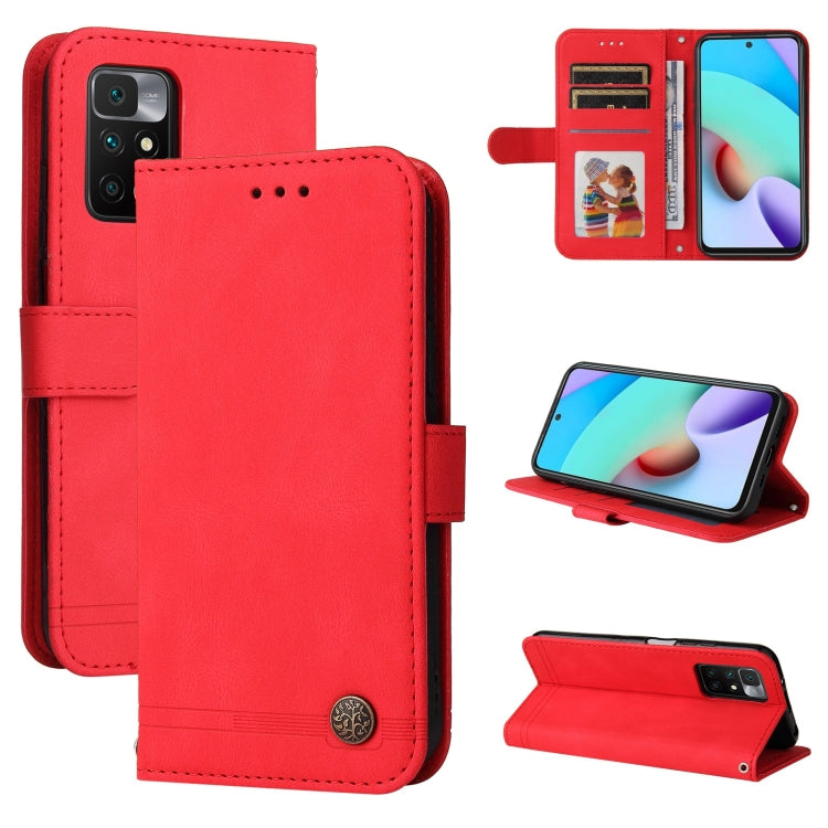 Skin Feel Life Tree Metal Button Horizontal Flip Leather Case with Holder & Card Slot & Wallet & Photo Frame & Strap, For OnePlus Nord 2 5G, For OnePlus Nord CE 5G, For OPPO Realme 7 5G / V5 5G, For Xiaomi Redmi 10, For Xiaomi Mi 11T Pro / Mi 11T      ...