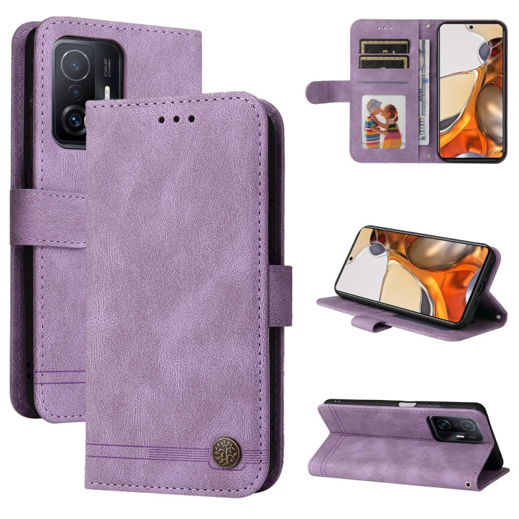 Skin Feel Life Tree Metal Button Horizontal Flip Leather Case with Holder & Card Slot & Wallet & Photo Frame & Strap, For OnePlus Nord 2 5G, For OnePlus Nord CE 5G, For OPPO Realme 7 5G / V5 5G, For Xiaomi Redmi 10, For Xiaomi Mi 11T Pro / Mi 11T      ...