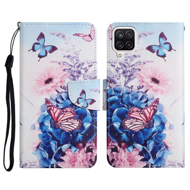 Painted Pattern Horizontal Flip Leather Case with Holder & Card Slot & Wallet, For Samsung Galaxy A22, For Samsung Galaxy A22 5G