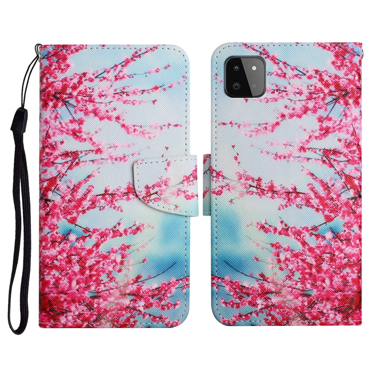 Painted Pattern Horizontal Flip Leather Case with Holder & Card Slot & Wallet, For Samsung Galaxy A22, For Samsung Galaxy A22 5G