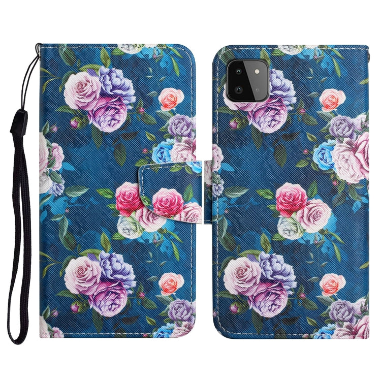 Painted Pattern Horizontal Flip Leather Case with Holder & Card Slot & Wallet, For Samsung Galaxy A22, For Samsung Galaxy A22 5G