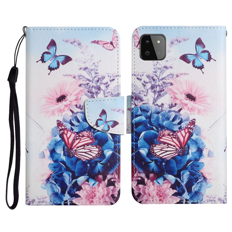 Painted Pattern Horizontal Flip Leather Case with Holder & Card Slot & Wallet, For Samsung Galaxy A22, For Samsung Galaxy A22 5G