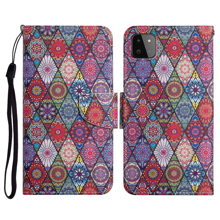 Painted Pattern Horizontal Flip Leather Case with Holder & Card Slot & Wallet, For Samsung Galaxy A22, For Samsung Galaxy A22 5G