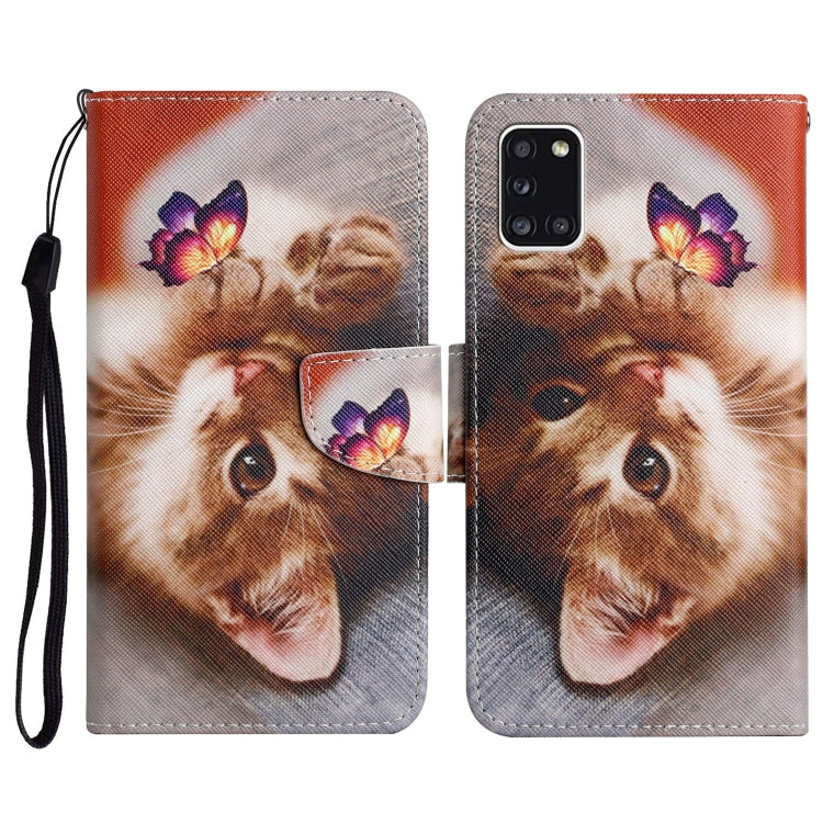 Painted Pattern Horizontal Flip Leather Case with Holder & Card Slot & Wallet, For Samsung Galaxy A31, For Samsung Galaxy A32 4G