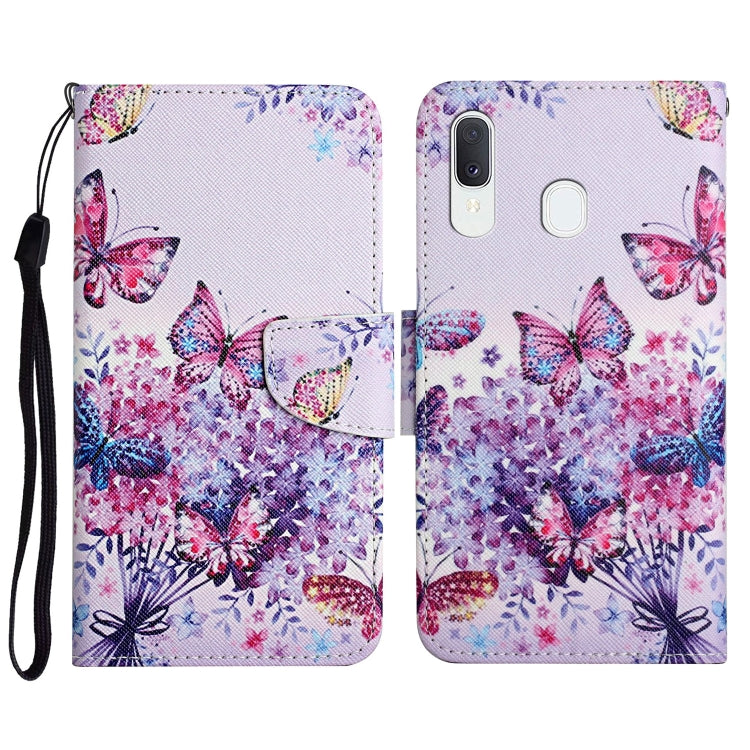 Painted Pattern Horizontal Flip Leather Case with Holder & Card Slot & Wallet, For Samsung Galaxy A32 5G, For Samsung Galaxy A40