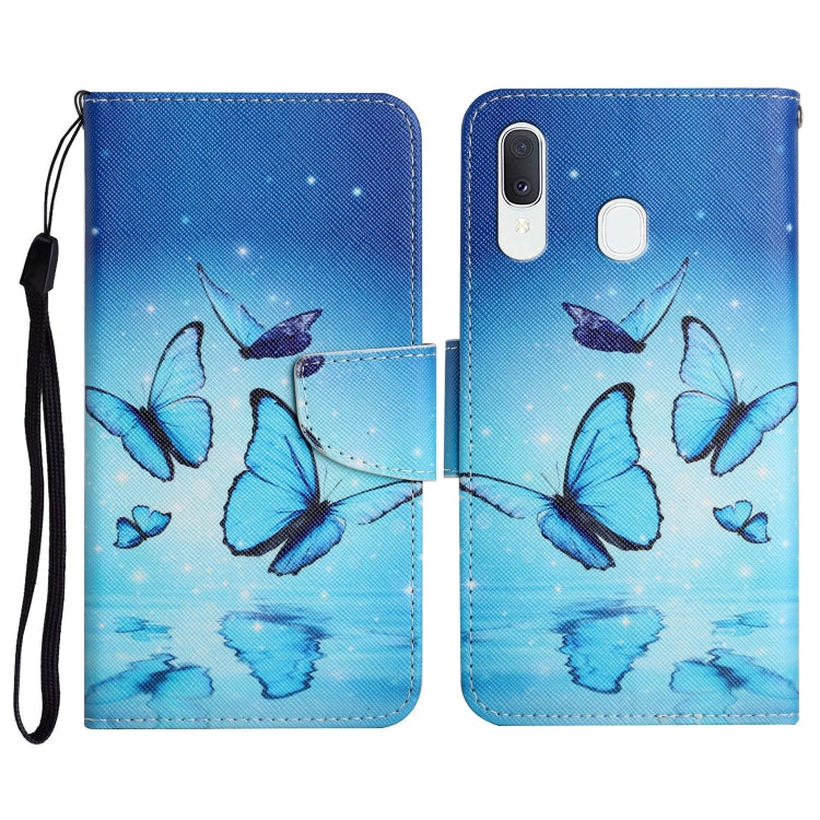 Painted Pattern Horizontal Flip Leather Case with Holder & Card Slot & Wallet, For Samsung Galaxy A32 5G, For Samsung Galaxy A40