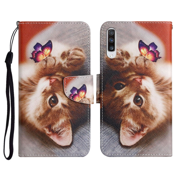 Painted Pattern Horizontal Flip Leather Case with Holder & Card Slot & Wallet, For Samsung Galaxy A50, For Samsung Galaxy A51