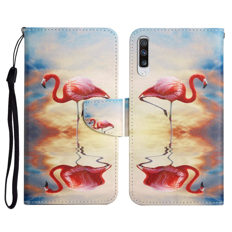 Painted Pattern Horizontal Flip Leather Case with Holder & Card Slot & Wallet, For Samsung Galaxy A50, For Samsung Galaxy A51