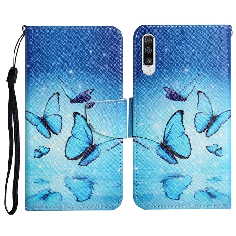 Painted Pattern Horizontal Flip Leather Case with Holder & Card Slot & Wallet, For Samsung Galaxy A50, For Samsung Galaxy A51