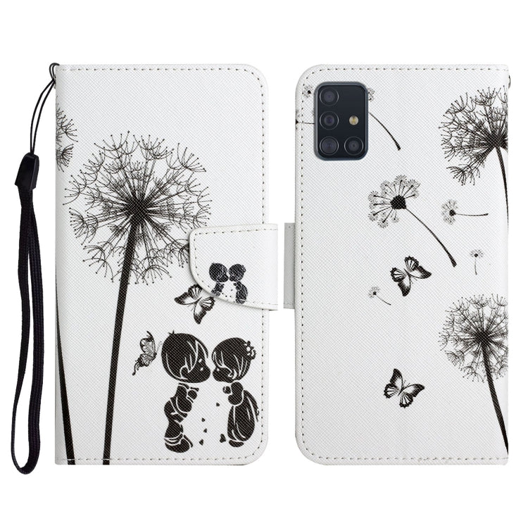 Painted Pattern Horizontal Flip Leather Case with Holder & Card Slot & Wallet, For Samsung Galaxy A50, For Samsung Galaxy A51