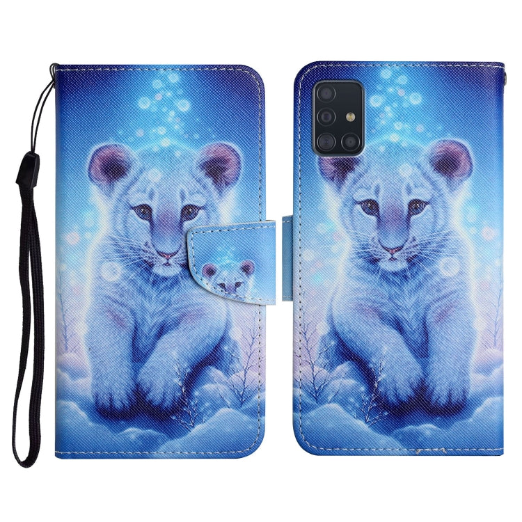 Painted Pattern Horizontal Flip Leather Case with Holder & Card Slot & Wallet, For Samsung Galaxy A50, For Samsung Galaxy A51