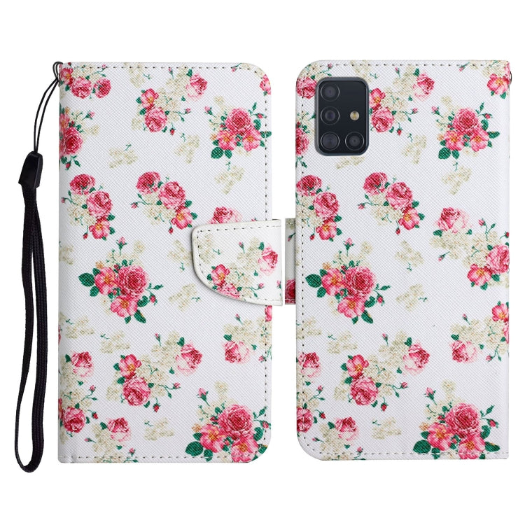 Painted Pattern Horizontal Flip Leather Case with Holder & Card Slot & Wallet, For Samsung Galaxy A50, For Samsung Galaxy A51