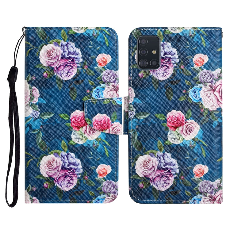 Painted Pattern Horizontal Flip Leather Case with Holder & Card Slot & Wallet, For Samsung Galaxy A50, For Samsung Galaxy A51