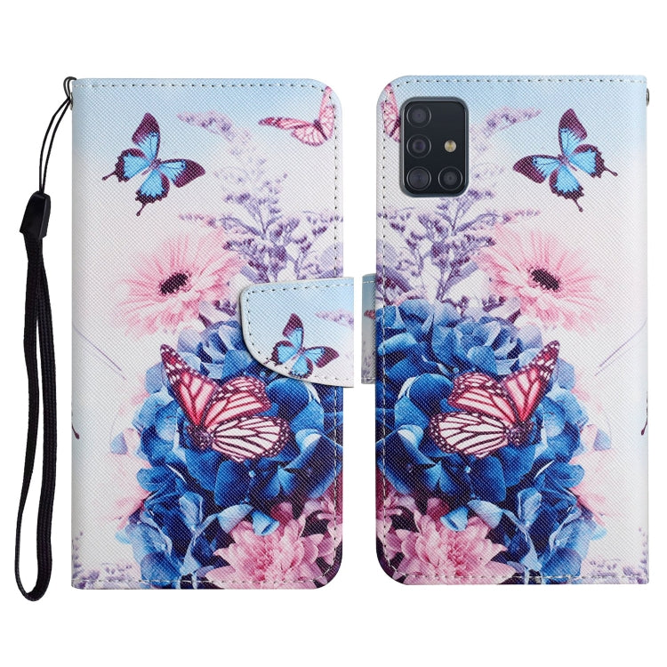 Painted Pattern Horizontal Flip Leather Case with Holder & Card Slot & Wallet, For Samsung Galaxy A50, For Samsung Galaxy A51