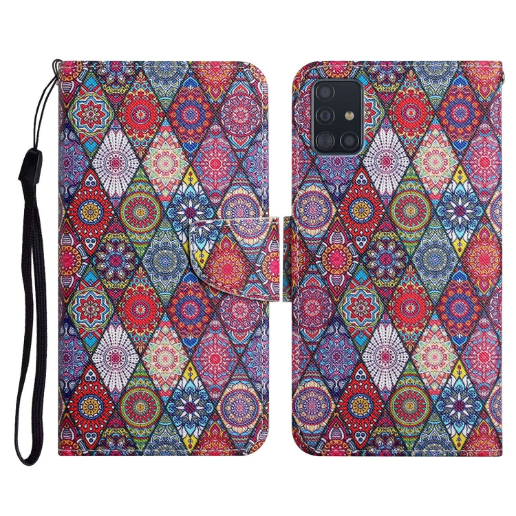 Painted Pattern Horizontal Flip Leather Case with Holder & Card Slot & Wallet, For Samsung Galaxy A50, For Samsung Galaxy A51