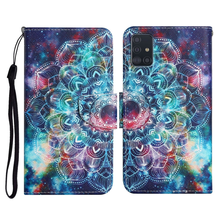 Painted Pattern Horizontal Flip Leather Case with Holder & Card Slot & Wallet, For Samsung Galaxy A50, For Samsung Galaxy A51
