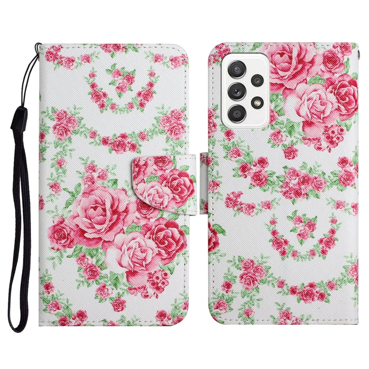 Painted Pattern Horizontal Flip Leather Case with Holder & Card Slot & Wallet, For Samsung Galaxy A52 5G / 4G, For Samsung Galaxy A70