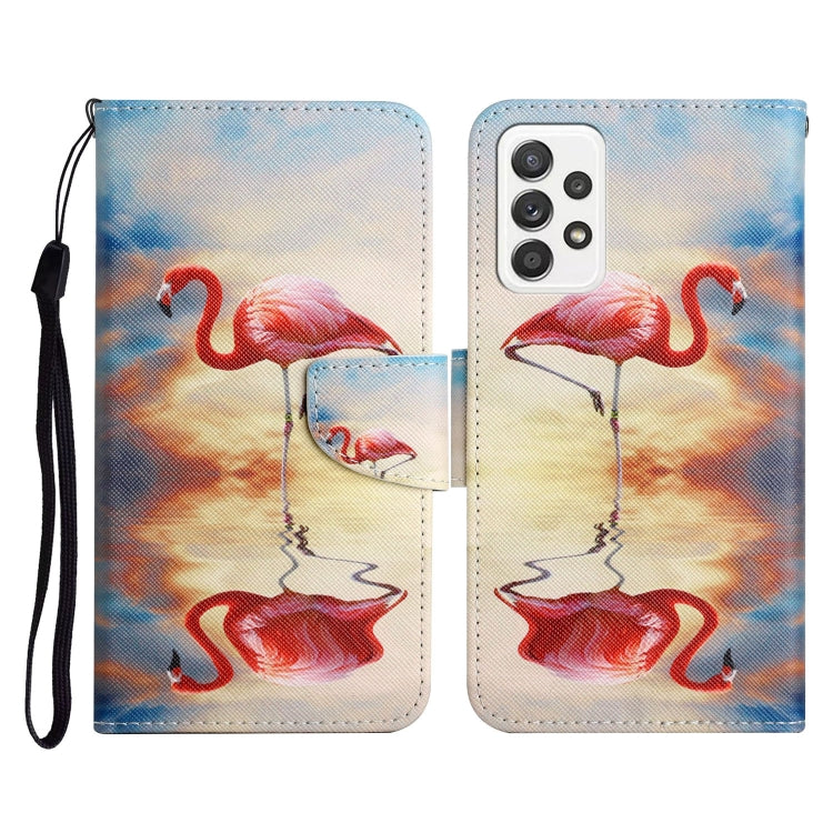 Painted Pattern Horizontal Flip Leather Case with Holder & Card Slot & Wallet, For Samsung Galaxy A52 5G / 4G, For Samsung Galaxy A70