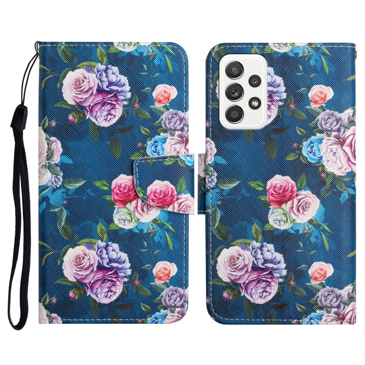Painted Pattern Horizontal Flip Leather Case with Holder & Card Slot & Wallet, For Samsung Galaxy A52 5G / 4G, For Samsung Galaxy A70