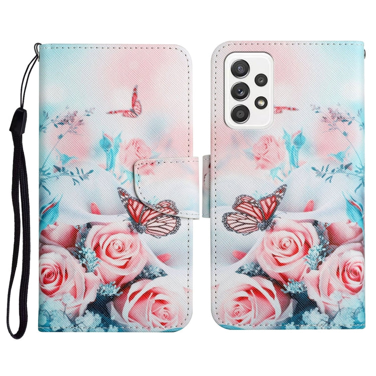 Painted Pattern Horizontal Flip Leather Case with Holder & Card Slot & Wallet, For Samsung Galaxy A52 5G / 4G, For Samsung Galaxy A70