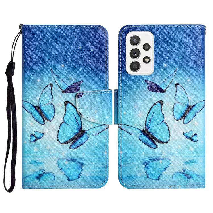 Painted Pattern Horizontal Flip Leather Case with Holder & Card Slot & Wallet, For Samsung Galaxy A52 5G / 4G, For Samsung Galaxy A70