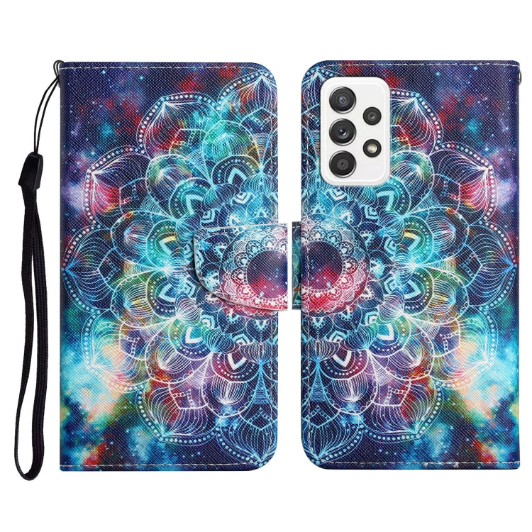 Painted Pattern Horizontal Flip Leather Case with Holder & Card Slot & Wallet, For Samsung Galaxy A52 5G / 4G, For Samsung Galaxy A70