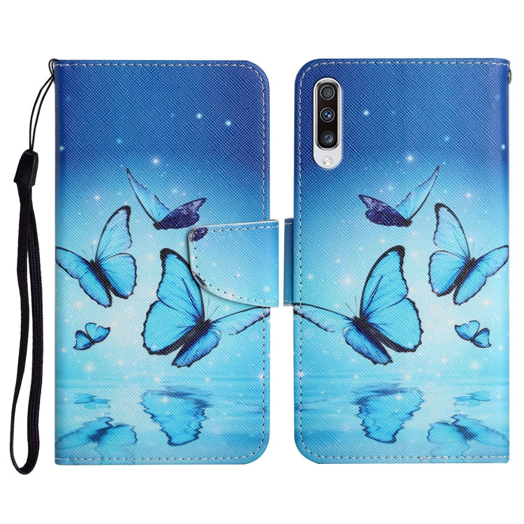 Painted Pattern Horizontal Flip Leather Case with Holder & Card Slot & Wallet, For Samsung Galaxy A52 5G / 4G, For Samsung Galaxy A70