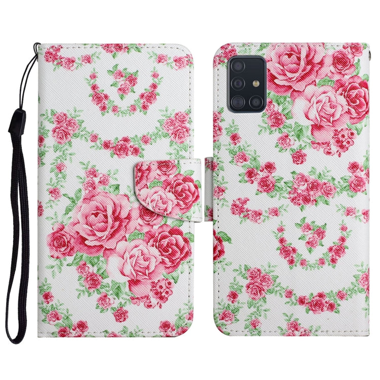 Painted Pattern Horizontal Flip Leather Case with Holder & Card Slot & Wallet, For Samsung Galaxy A71, For Samsung Galaxy A72 5G / 4G