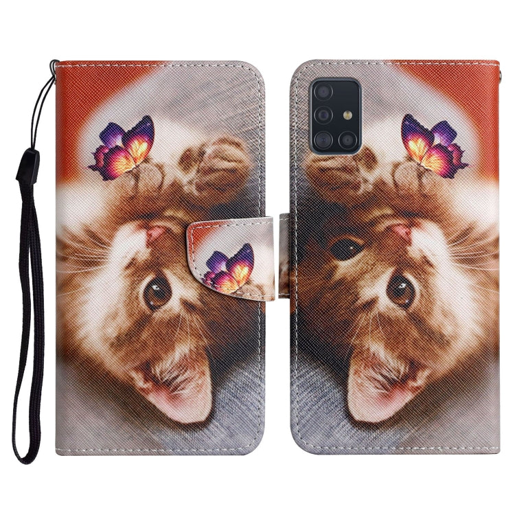 Painted Pattern Horizontal Flip Leather Case with Holder & Card Slot & Wallet, For Samsung Galaxy A71, For Samsung Galaxy A72 5G / 4G