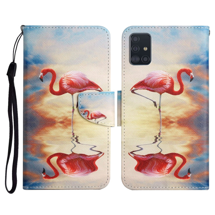 Painted Pattern Horizontal Flip Leather Case with Holder & Card Slot & Wallet, For Samsung Galaxy A71, For Samsung Galaxy A72 5G / 4G