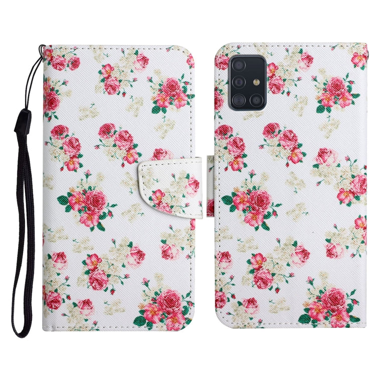 Painted Pattern Horizontal Flip Leather Case with Holder & Card Slot & Wallet, For Samsung Galaxy A71, For Samsung Galaxy A72 5G / 4G