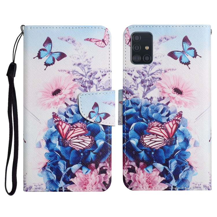 Painted Pattern Horizontal Flip Leather Case with Holder & Card Slot & Wallet, For Samsung Galaxy A71, For Samsung Galaxy A72 5G / 4G