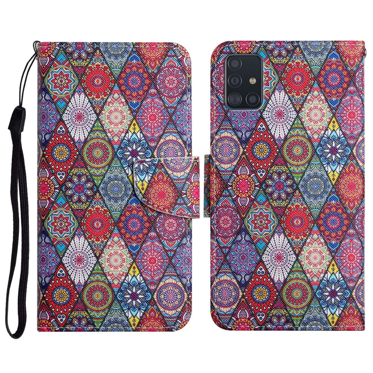 Painted Pattern Horizontal Flip Leather Case with Holder & Card Slot & Wallet, For Samsung Galaxy A71, For Samsung Galaxy A72 5G / 4G