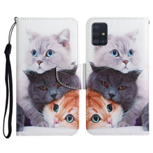 Load image into Gallery viewer, Painted Pattern Horizontal Flip Leather Case with Holder &amp; Card Slot &amp; Wallet, For Samsung Galaxy A71, For Samsung Galaxy A72 5G / 4G