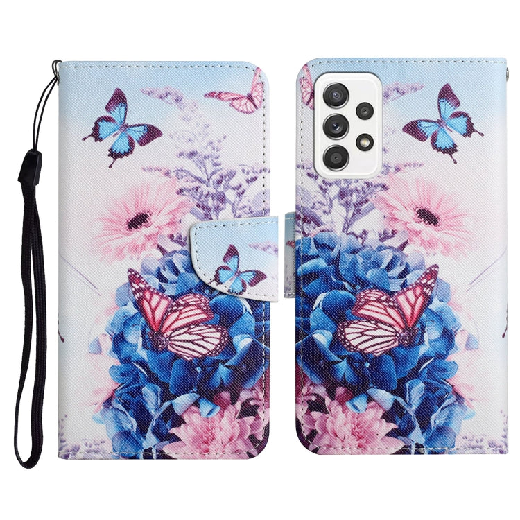 Painted Pattern Horizontal Flip Leather Case with Holder & Card Slot & Wallet, For Samsung Galaxy A71, For Samsung Galaxy A72 5G / 4G