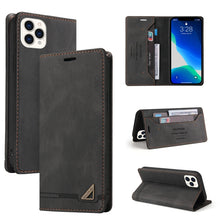 Load image into Gallery viewer, Skin Feel Anti-theft Brush Horizontal Flip Leather Case with Holder &amp; Card Slots &amp; Wallet, For iPhone 13 Pro Max, For iPhone 13 Pro, For iPhone 13, For iPhone 13 mini, For iPhone 12 Pro Max, For iPhone 12 / 12 Pro, For iPhone 12 mini                   ...