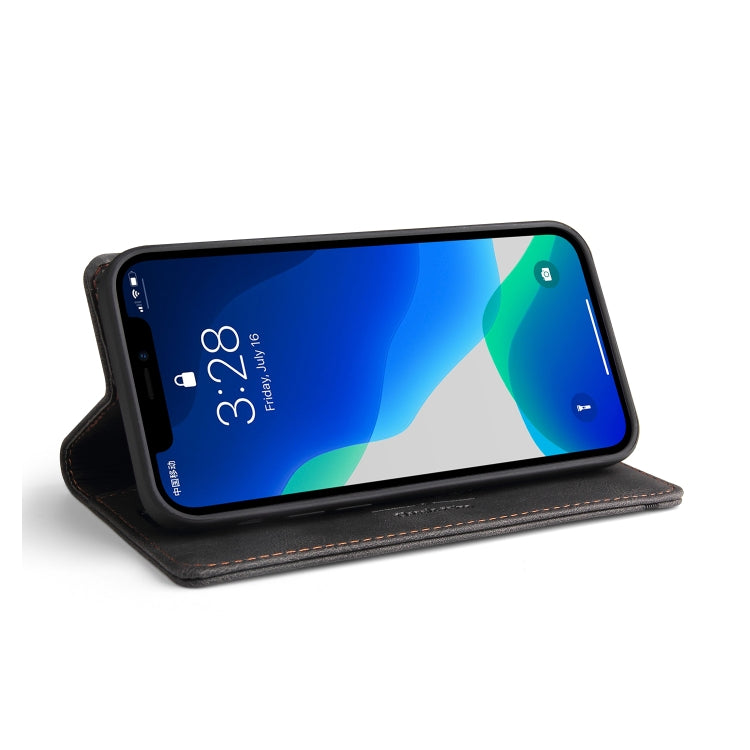 Skin Feel Anti-theft Brush Horizontal Flip Leather Case with Holder & Card Slots & Wallet, For iPhone 13 Pro Max, For iPhone 13 Pro, For iPhone 13, For iPhone 13 mini, For iPhone 12 Pro Max, For iPhone 12 / 12 Pro, For iPhone 12 mini                   ...