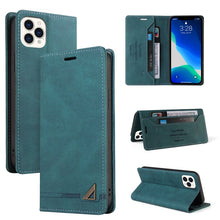 Load image into Gallery viewer, Skin Feel Anti-theft Brush Horizontal Flip Leather Case with Holder &amp; Card Slots &amp; Wallet, For iPhone 13 Pro Max, For iPhone 13 Pro, For iPhone 13, For iPhone 13 mini, For iPhone 12 Pro Max, For iPhone 12 / 12 Pro, For iPhone 12 mini                   ...