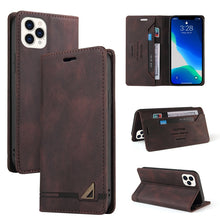 Load image into Gallery viewer, Skin Feel Anti-theft Brush Horizontal Flip Leather Case with Holder &amp; Card Slots &amp; Wallet, For iPhone 13 Pro Max, For iPhone 13 Pro, For iPhone 13, For iPhone 13 mini, For iPhone 12 Pro Max, For iPhone 12 / 12 Pro, For iPhone 12 mini                   ...
