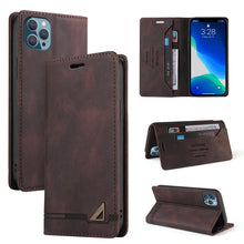 Load image into Gallery viewer, Skin Feel Anti-theft Brush Horizontal Flip Leather Case with Holder &amp; Card Slots &amp; Wallet, For iPhone 13 Pro Max, For iPhone 13 Pro, For iPhone 13, For iPhone 13 mini, For iPhone 12 Pro Max, For iPhone 12 / 12 Pro, For iPhone 12 mini                   ...