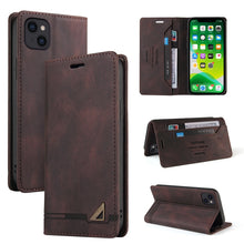 Load image into Gallery viewer, Skin Feel Anti-theft Brush Horizontal Flip Leather Case with Holder &amp; Card Slots &amp; Wallet, For iPhone 13 Pro Max, For iPhone 13 Pro, For iPhone 13, For iPhone 13 mini, For iPhone 12 Pro Max, For iPhone 12 / 12 Pro, For iPhone 12 mini                   ...